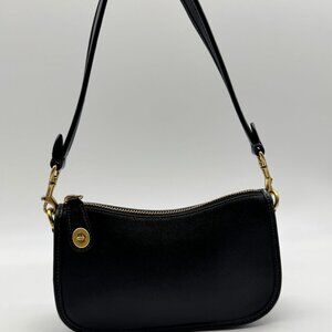 Coach Black Leather Shoulder Bag